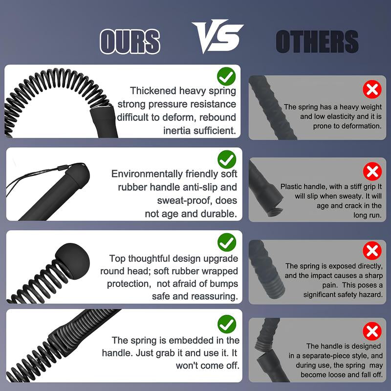 【New Year Gift】New Upgrade Weighted Cordless Battle Ropes – Quiet Ropeless Training Rope Fitness Equipment for Home Gym, Portable Exercise Battle Rope for Women & Men, Indoor & Outdoor Workouts