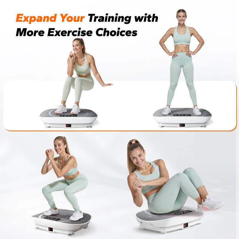 【Live Link Only】Merach Slim Vibration Plate Exercise Machine with Lymphatic Drainage for Full Body Workout and Fitness Equipment for Women