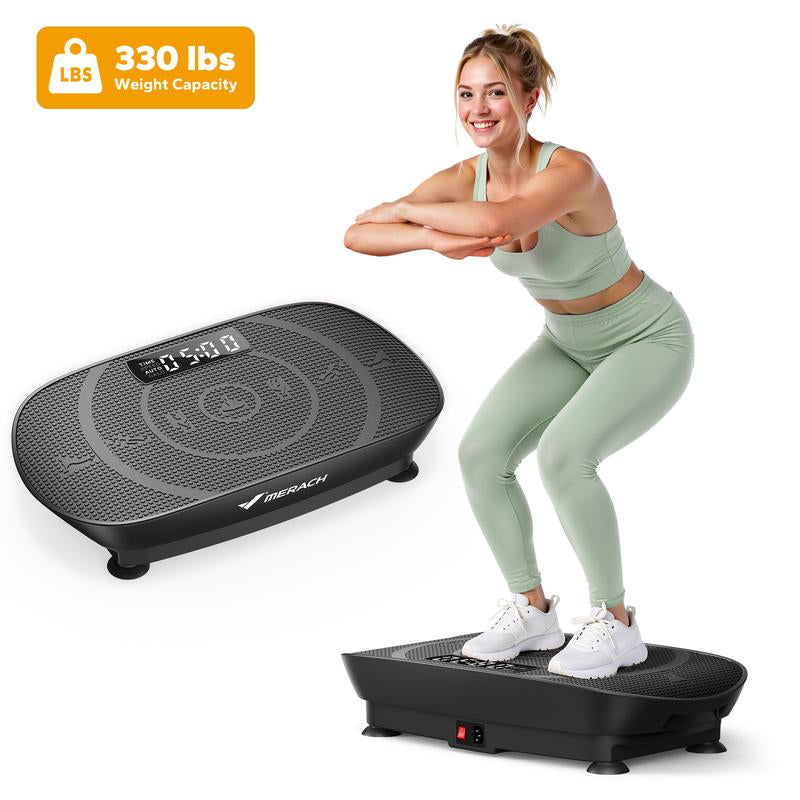 【Live Link Only】Merach Slim Vibration Plate Exercise Machine with Lymphatic Drainage for Full Body Workout and Fitness Equipment for Women