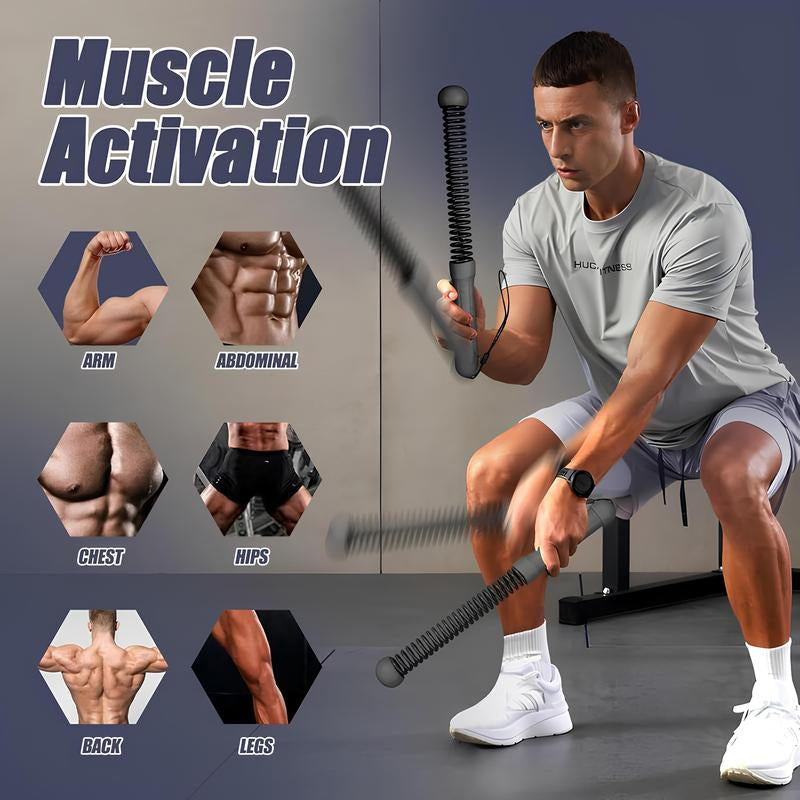 【New Year Gift】New Upgrade Weighted Cordless Battle Ropes – Quiet Ropeless Training Rope Fitness Equipment for Home Gym, Portable Exercise Battle Rope for Women & Men, Indoor & Outdoor Workouts