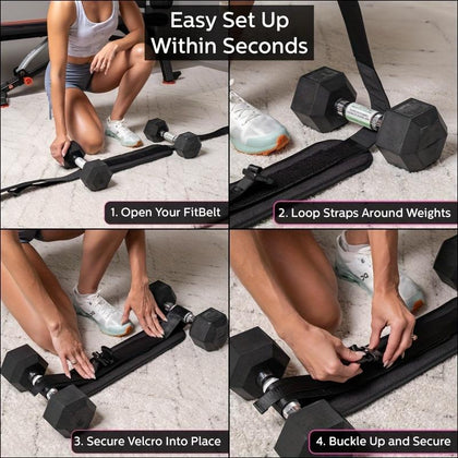 Hip Thrust Adjustable Resistance Weight Belt for Home Workouts, Kettlebell Training & Butt Shaping with Extra Cushioning and Adjustable Resistance