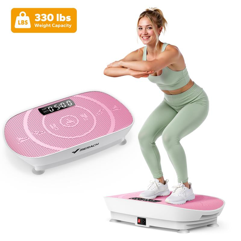 【Live Link Only】Merach Slim Vibration Plate Exercise Machine with Lymphatic Drainage for Full Body Workout and Fitness Equipment for Women